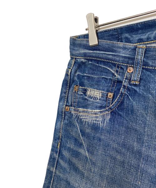 Thee Hysteric XXX（ジィ ヒステリックトリプルエックス）Thee Hysteric XXX (ジィ ヒステリックトリプルエックス) リペア加工デニムパンツ ブルー サイズ:Mの古着・服飾アイテム
