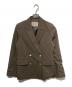 JUSGLITTY（ジャスグリッティー）の古着「ダブルボタンテーラージャケット」｜ブラウン