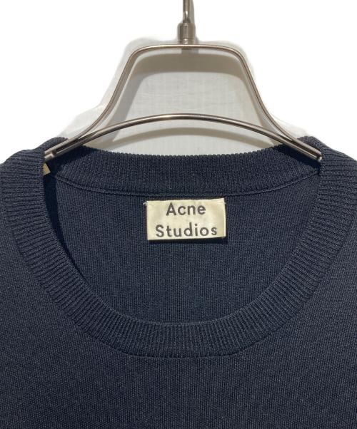 Acne studios（アクネ ストゥディオス）ACNE STUDIOS (アクネ ストゥディオス) クルーネックニット ブラック サイズ:XLの古着・服飾アイテム
