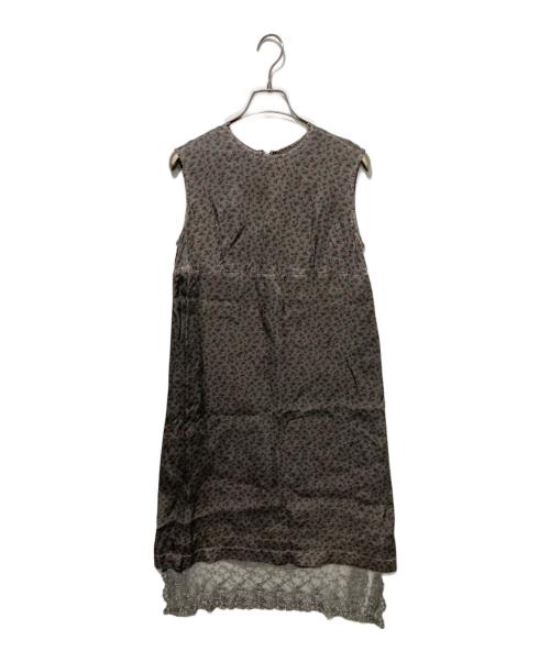 COMME des GARCONS（コムデギャルソン）COMME des GARCONS (コムデギャルソン) ノースリーブ花柄ワンピース グレー サイズ:不明の古着・服飾アイテム