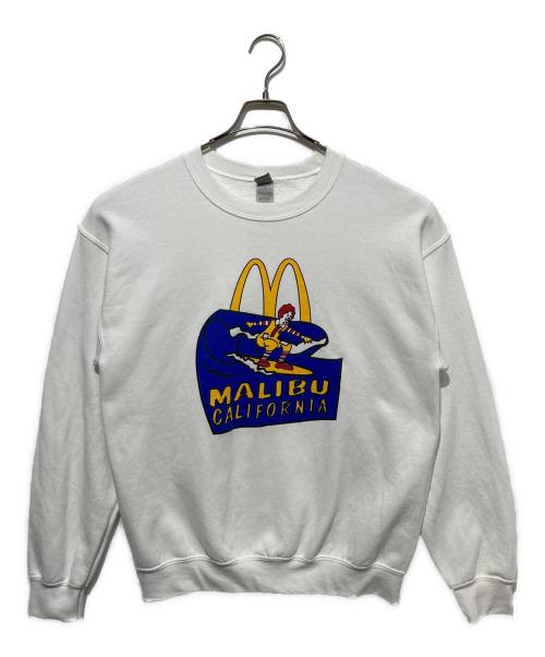 GILDAN（ギルダン）GILDAN (ギルダン) プリントスウェット ホワイト サイズ:Mの古着・服飾アイテム