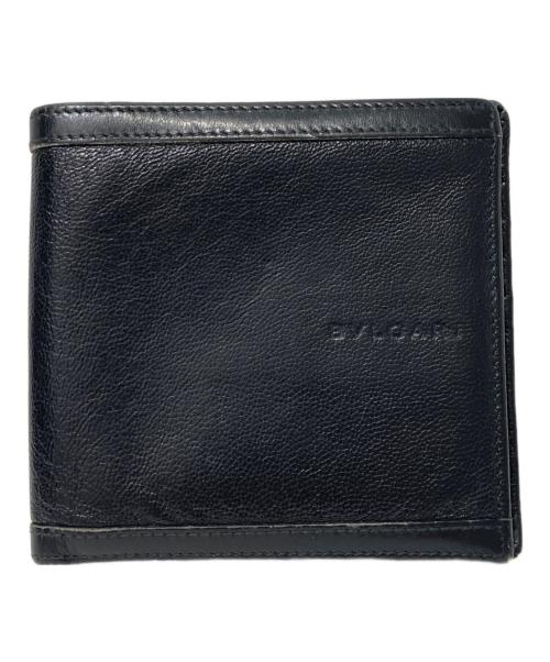 BVLGARI（ブルガリ）BVLGARI (ブルガリ) 2つ折り札入れ ブラックの古着・服飾アイテム