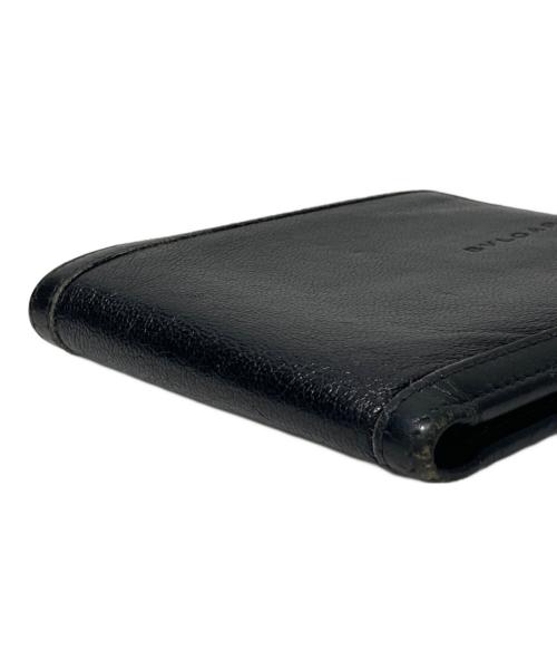 BVLGARI（ブルガリ）BVLGARI (ブルガリ) 2つ折り札入れ ブラックの古着・服飾アイテム