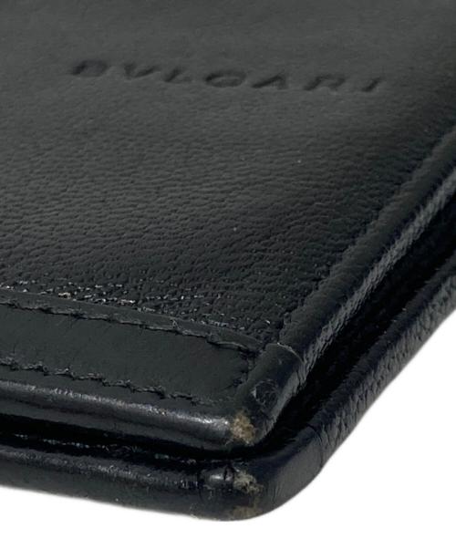 BVLGARI（ブルガリ）BVLGARI (ブルガリ) 2つ折り札入れ ブラックの古着・服飾アイテム