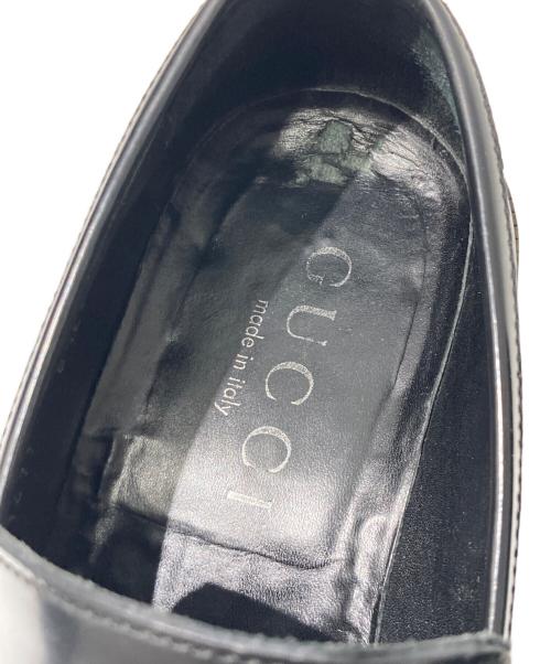 GUCCI（グッチ）GUCCI (グッチ) スクエアビットローファー ブラック サイズ:８1/2の古着・服飾アイテム
