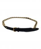 MIU MIUミュウミュウ）の古着「チェーンベルト」｜ブラック