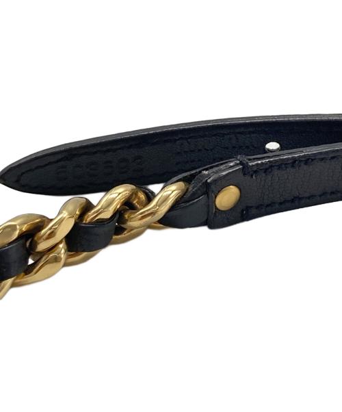 MIU MIU（ミュウミュウ）MIU MIU (ミュウミュウ) チェーンベルト ブラックの古着・服飾アイテム
