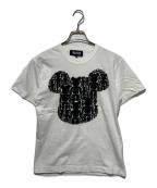 BLACK COMME des GARCONSブラックコムデギャルソン）の古着「MEDICOM TOY ベアブリックプリントTシャツ」｜ホワイト