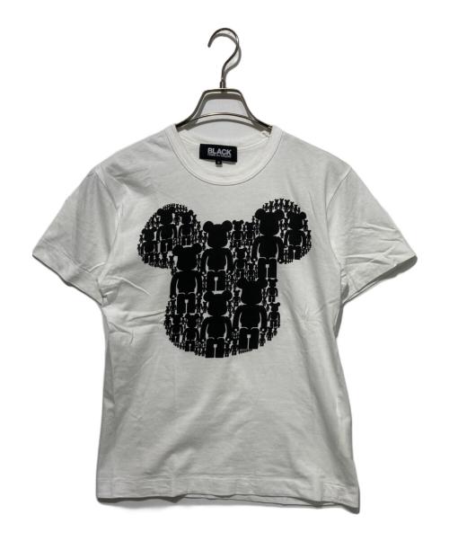 BLACK COMME des GARCONS（ブラックコムデギャルソン）BLACK COMME des GARCONS (ブラックコムデギャルソン) MEDICOM TOY ベアブリックプリントTシャツ ホワイト サイズ:Sの古着・服飾アイテム