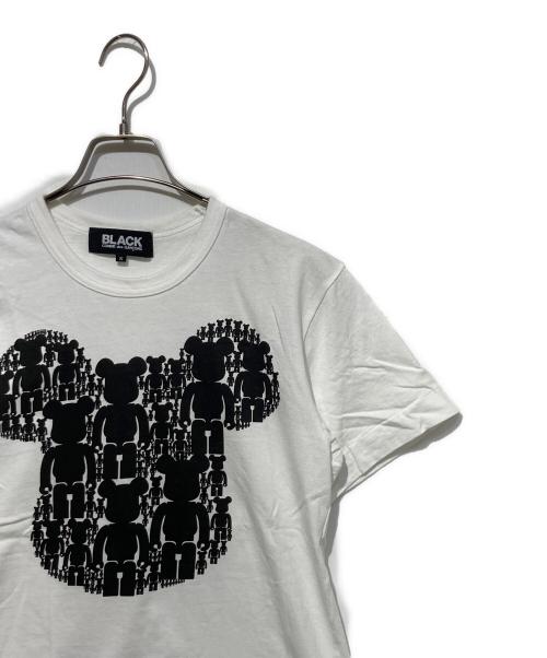 BLACK COMME des GARCONS（ブラックコムデギャルソン）BLACK COMME des GARCONS (ブラックコムデギャルソン) MEDICOM TOY ベアブリックプリントTシャツ ホワイト サイズ:Sの古着・服飾アイテム