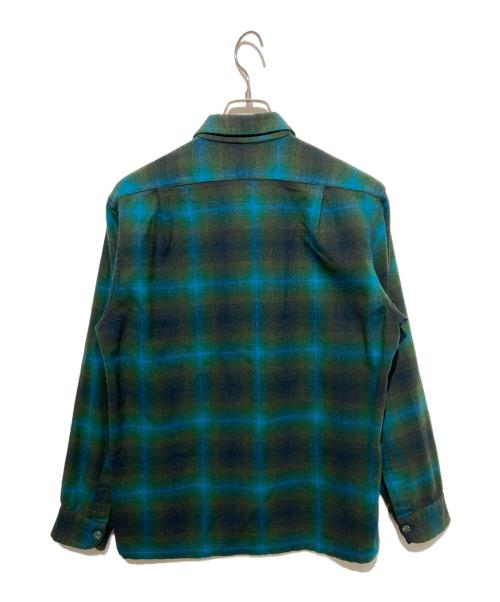 PENDLETON（ペンドルトン）PENDLETON (ペンドルトン) ヴィンテージオンブレ開襟ウールシャツ グリーン サイズ:Mの古着・服飾アイテム