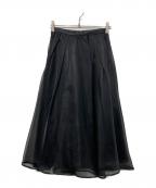 CELFORDセルフォード）の古着「シアーフレアスカート」｜ブラック