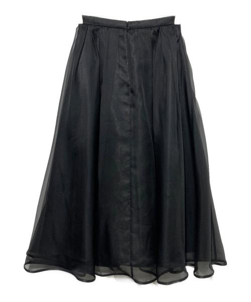 CELFORD（セルフォード）CELFORD (セルフォード) シアーフレアスカート ブラック サイズ:36の古着・服飾アイテム
