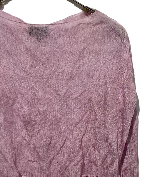 EMPORIO ARMANI（エンポリオ アルマーニ）EMPORIO ARMANI (エンポリオ アルマーニ) シアーニット ピンク サイズ:40の古着・服飾アイテム