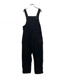 Y's led label（ワイズ レッド レーベル）の古着「バックロゴオーバーオール」｜ブラック