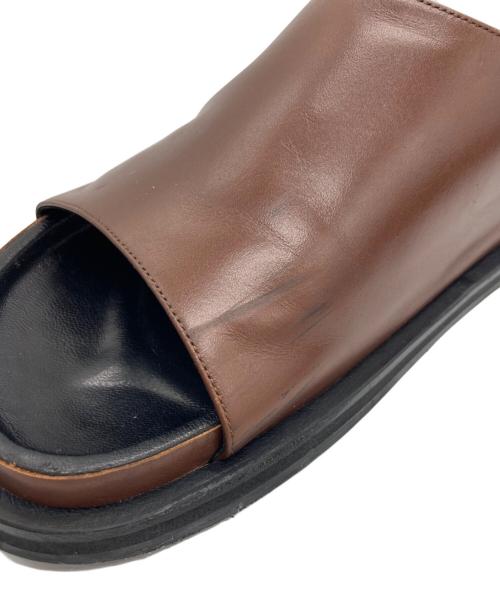 STUDIO NICHOLSON（スタジオ ニコルソン）STUDIO NICHOLSON (スタジオ ニコルソン) Spring SLIDE SANDAL ブラウン サイズ:40の古着・服飾アイテム