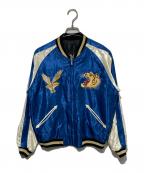 東洋エンタープライズトウヨウエンタープライズ）の古着「Mid 1950s Style Acetate Souvenir Jacket」｜ブラック×ブルー