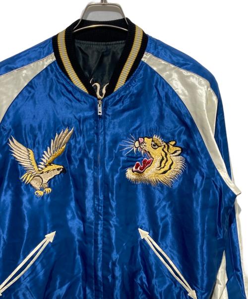 東洋エンタープライズ（トウヨウエンタープライズ）東洋エンタープライズ (トウヨウエンタープライズ) Mid 1950s Style Acetate Souvenir Jacket ブラック×ブルー サイズ:Mの古着・服飾アイテム