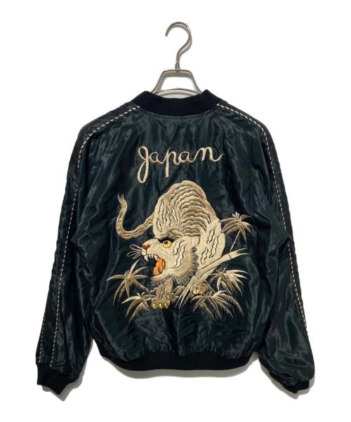 東洋エンタープライズ（トウヨウエンタープライズ）東洋エンタープライズ (トウヨウエンタープライズ) Mid 1950s Style Acetate Souvenir Jacket ブラック×ブルー サイズ:Mの古着・服飾アイテム