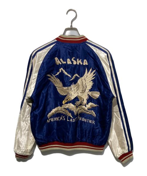 東洋エンタープライズ（トウヨウエンタープライズ）東洋エンタープライズ (トウヨウエンタープライズ) ACETATE SOUVENIR JACKET ブラック×ネイビー サイズ:Mの古着・服飾アイテム