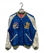 東洋エンタープライズトウヨウエンタープライズ）の古着「Early 1950s Style Acetate Souvenir Jacket」｜ピンク×ブルー