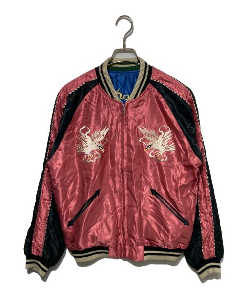 東洋エンタープライズ（トウヨウエンタープライズ）東洋エンタープライズ (トウヨウエンタープライズ) Early 1950s Style Acetate Souvenir Jacket ピンク×ブルー サイズ:Mの古着・服飾アイテム