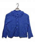 JOURNAL STANDARDジャーナルスタンダード）の古着「シャーリングローン フリルブラウス」｜ブルー