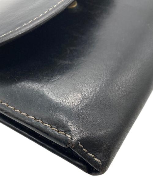 Whitehouse Cox（ホワイトハウスコックス）Whitehouse Cox (ホワイトハウスコックス) 3FOLD WALLET ブラックの古着・服飾アイテム