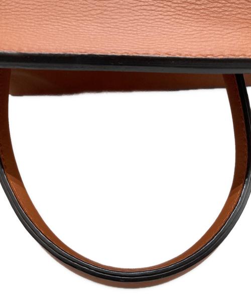 ANDREA MABIANI（アンドレアマビアーニ）ANDREA MABIANI (アンドレアマビアーニ) レザーフラップ2WAYバッグ ブラウンの古着・服飾アイテム