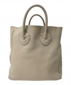 YOUNG & OLSEN The DRYGOODS STOREヤングアンドオルセン ザ ドライグッズストア）の古着「レザーハンドバッグ」｜ベージュ