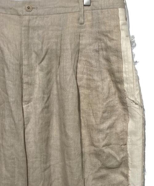 s'yte（サイト）s'yte (サイト) リネンツイードプリーツテーパードパンツ ベージュ サイズ:3の古着・服飾アイテム