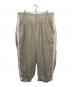 s'yte（サイト）の古着「リネンツイードプリーツテーパードパンツ」｜ベージュ