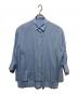 LE PHIL（ル フィル）の古着「バックプリーツシャツ」｜ブルー