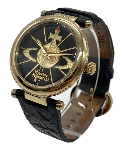 Vivienne Westwood（ヴィヴィアンウエストウッド）Vivienne Westwood (ヴィヴィアンウエストウッド) オーブモチーフリストウォッチの古着・服飾アイテム