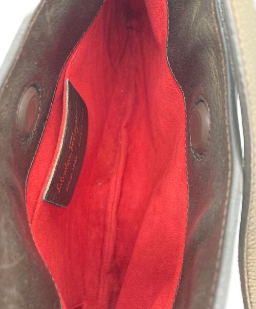 Salvatore Ferragamo（サルヴァトーレ フェラガモ）Salvatore Ferragamo (サルヴァトーレ フェラガモ) ガンチーニハラコホーボーワンショルダーバッグ ブラウンの古着・服飾アイテム