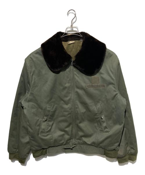 French Army（フランス軍）French Army (フレンチアーミー) パイロットジャケット グリーン サイズ:77/79の古着・服飾アイテム