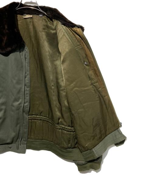 French Army（フランス軍）French Army (フレンチアーミー) パイロットジャケット グリーン サイズ:77/79の古着・服飾アイテム