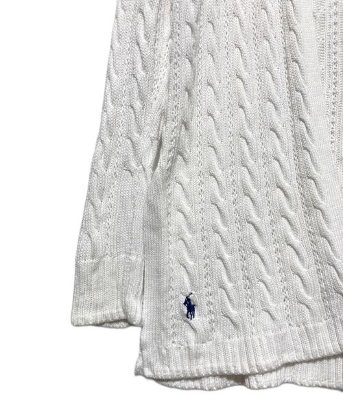 POLO RALPH LAUREN（ポロ・ラルフローレン）POLO RALPH LAUREN (ポロ・ラルフローレン) コットンロングカーディガン ホワイト サイズ:不明の古着・服飾アイテム