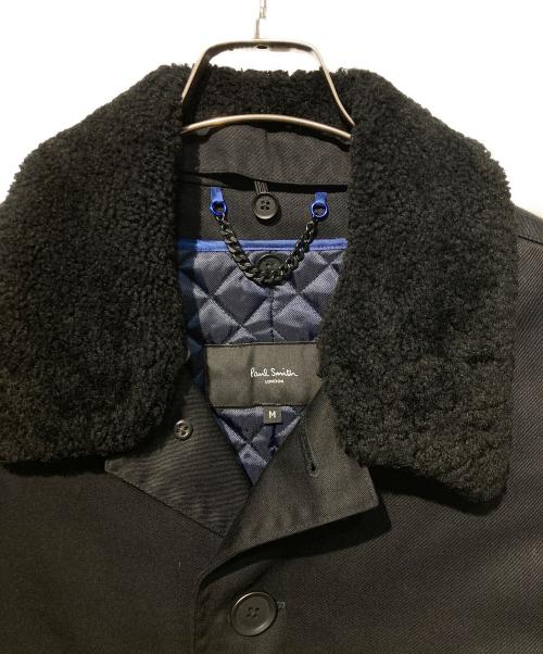 PAUL SMITH（ポールスミス）Paul Smith (ポールスミス) ライナー付ステンカラーコート ブラック サイズ:Mの古着・服飾アイテム