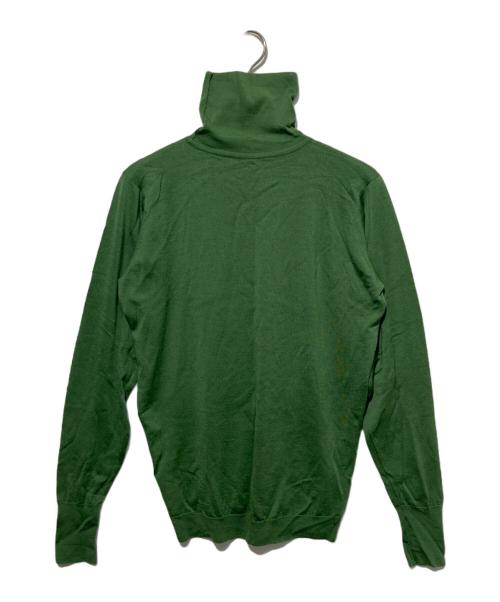 JOHN SMEDLEY（ジョンスメドレー）JOHN SMEDLEY (ジョンスメドレー) ウールタートルネックニット グリーン サイズ:Sの古着・服飾アイテム