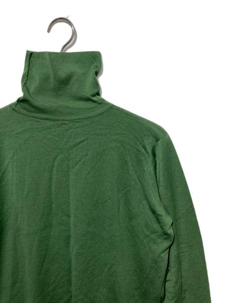 JOHN SMEDLEY（ジョンスメドレー）JOHN SMEDLEY (ジョンスメドレー) ウールタートルネックニット グリーン サイズ:Sの古着・服飾アイテム