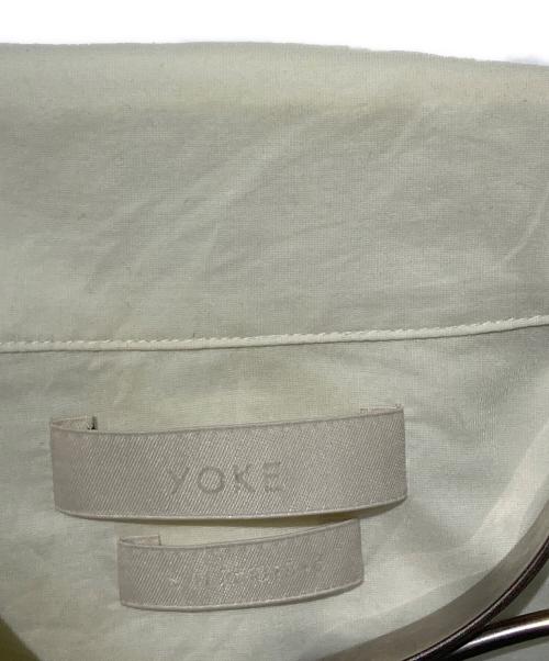 YOKE（ヨーク）YOKE (ヨーク) MBROIDAREY OPEN COLLAR SHIRT イエロー サイズ:2の古着・服飾アイテム