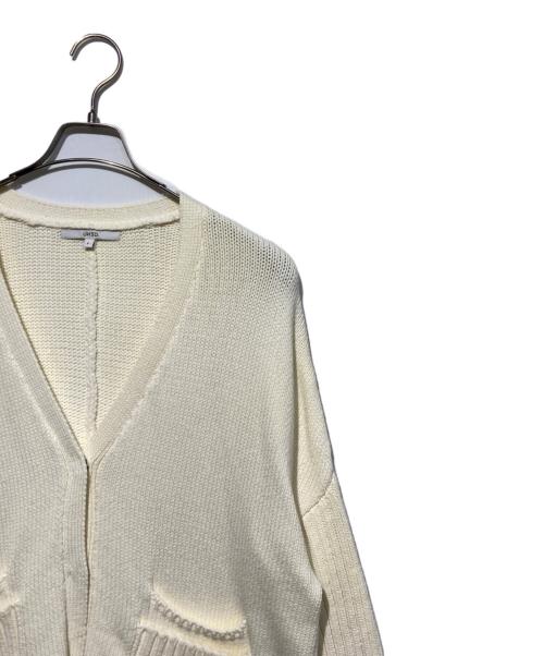 UN3D.（アンスリード）UN3D. (アンスリード) フリンジカーディガン ホワイト サイズ:FREEの古着・服飾アイテム