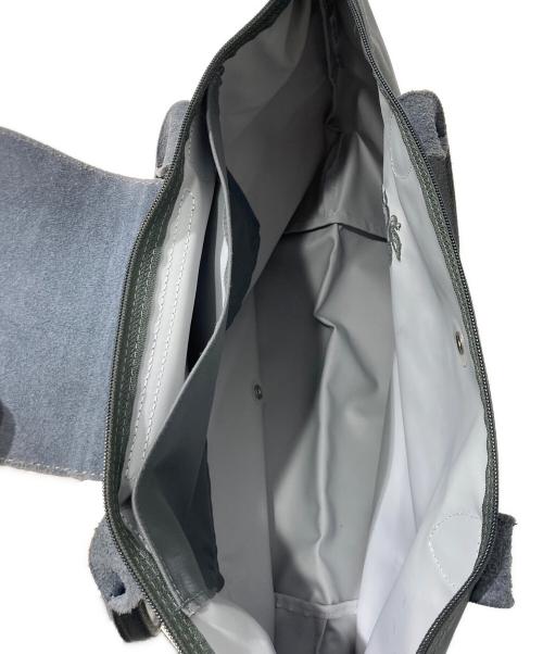 LONGCHAMP（ロンシャン）LONGCHAMP (ロンシャン) ル プリアージュグリーン L ショルダーバッグ グレーの古着・服飾アイテム