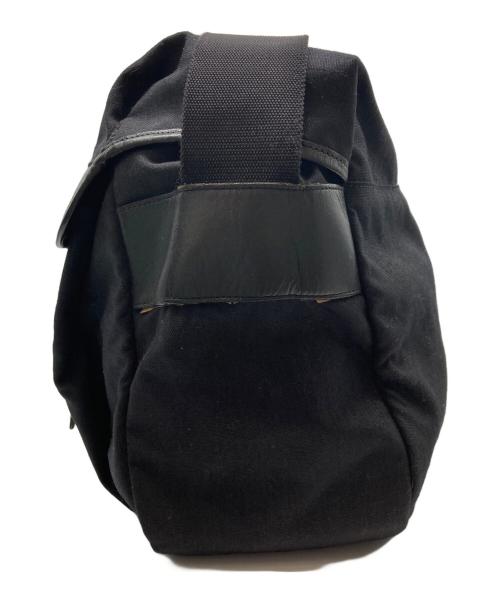 Saint Laurent Paris（サンローランパリ）Saint Laurent Paris (サンローランパリ) キャンバスメッセンジャーバッグ ブラックの古着・服飾アイテム