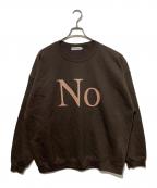 Cabaret Povalキャバレーポバール）の古着「Noプリントスウェット」｜ブラウン