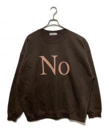 Cabaret Poval（キャバレーポバール）の古着「Noプリントスウェット」｜ブラウン