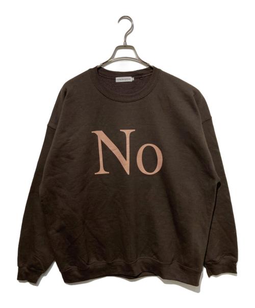 Cabaret Poval（キャバレーポバール）cabaret poval (キャバレーポバール) Noプリントスウェット ブラウン サイズ:XXLの古着・服飾アイテム