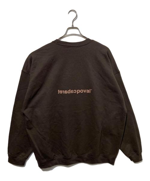 Cabaret Poval（キャバレーポバール）cabaret poval (キャバレーポバール) Noプリントスウェット ブラウン サイズ:XXLの古着・服飾アイテム