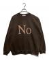 cabaret poval（キャバレーポバール）の古着「Noプリントスウェット」｜ブラウン